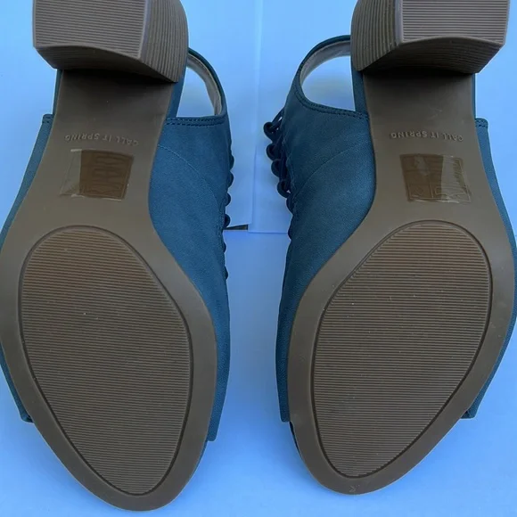 Call It Spring Blue Heels - Picture 7 of 7